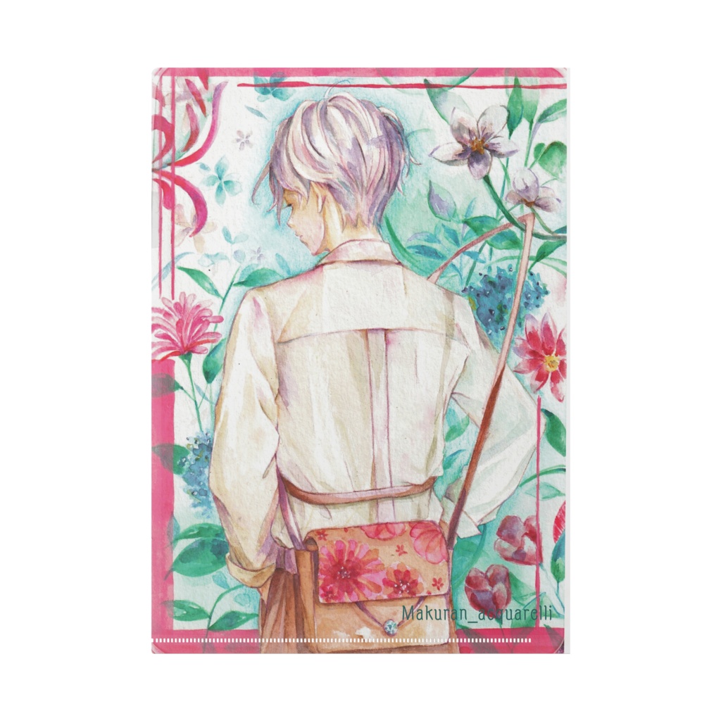 表裏の絵柄が違う(男性) クリアファイルA4