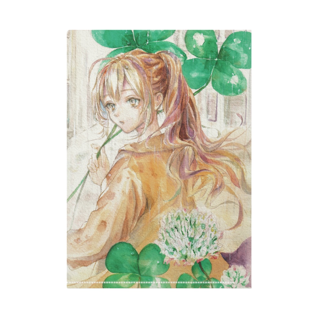 表裏の絵柄が異なる初夏のA4クリアファイル