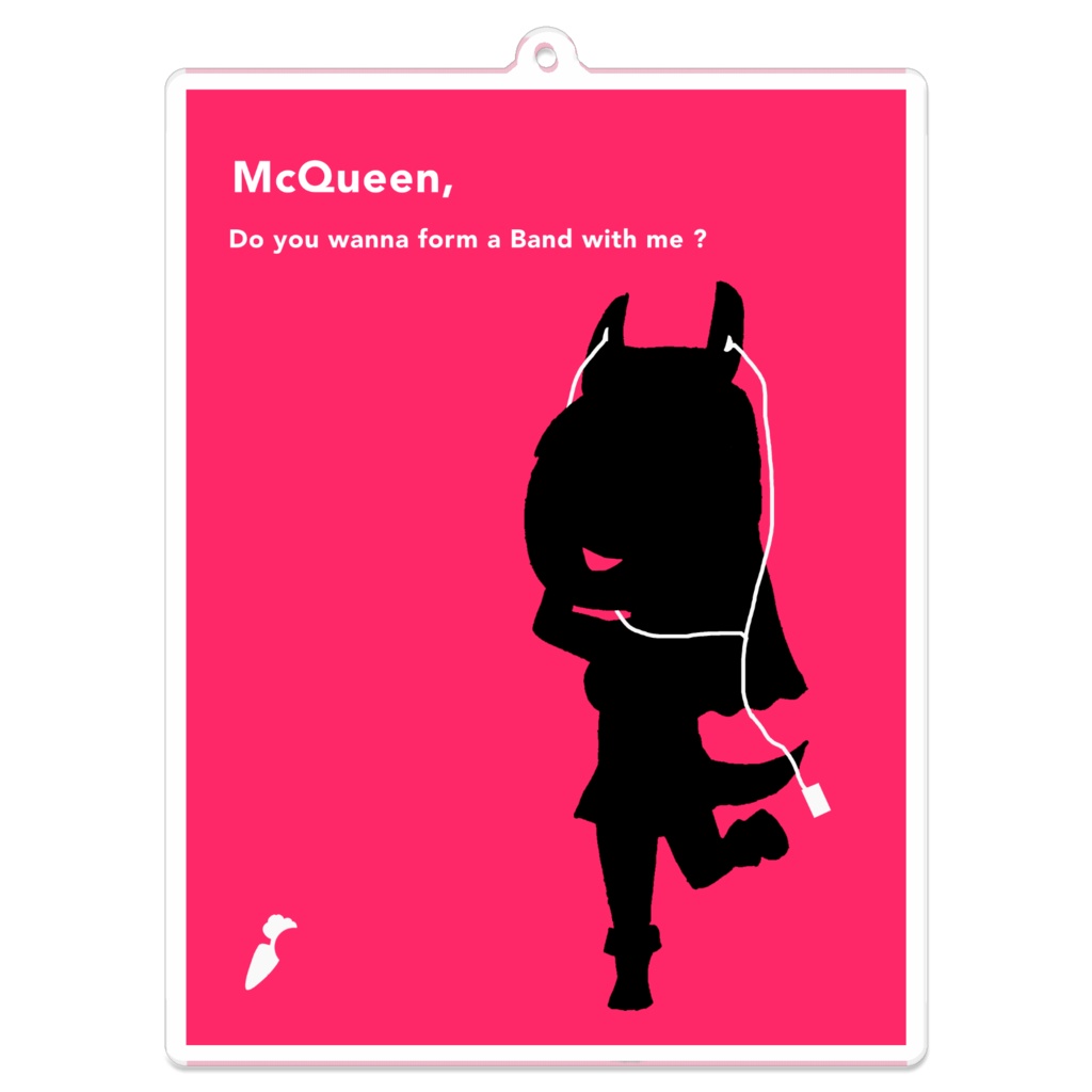 サザエさん風ゴルシ キーホルダー(某リンゴ風)