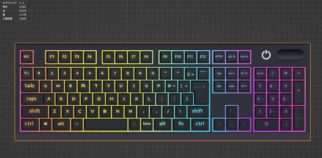 【Free】ゲーミングマウス キーボード【3dmodel】