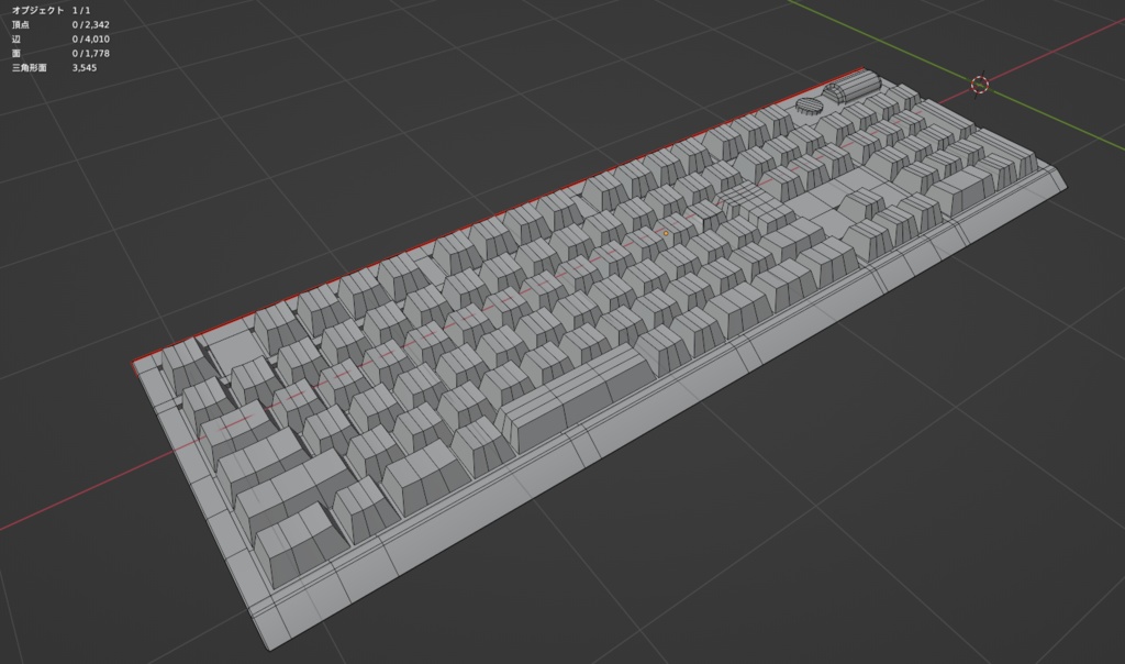 【Free】ゲーミングマウス キーボード【3dmodel】