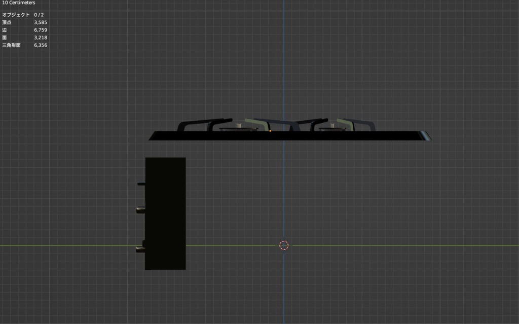 【Free】ガスコンロ(gas stove) ビルトインタイプ【3dmodel】