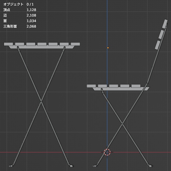 【Free】カフェテーブルとイス(Chair and Table)