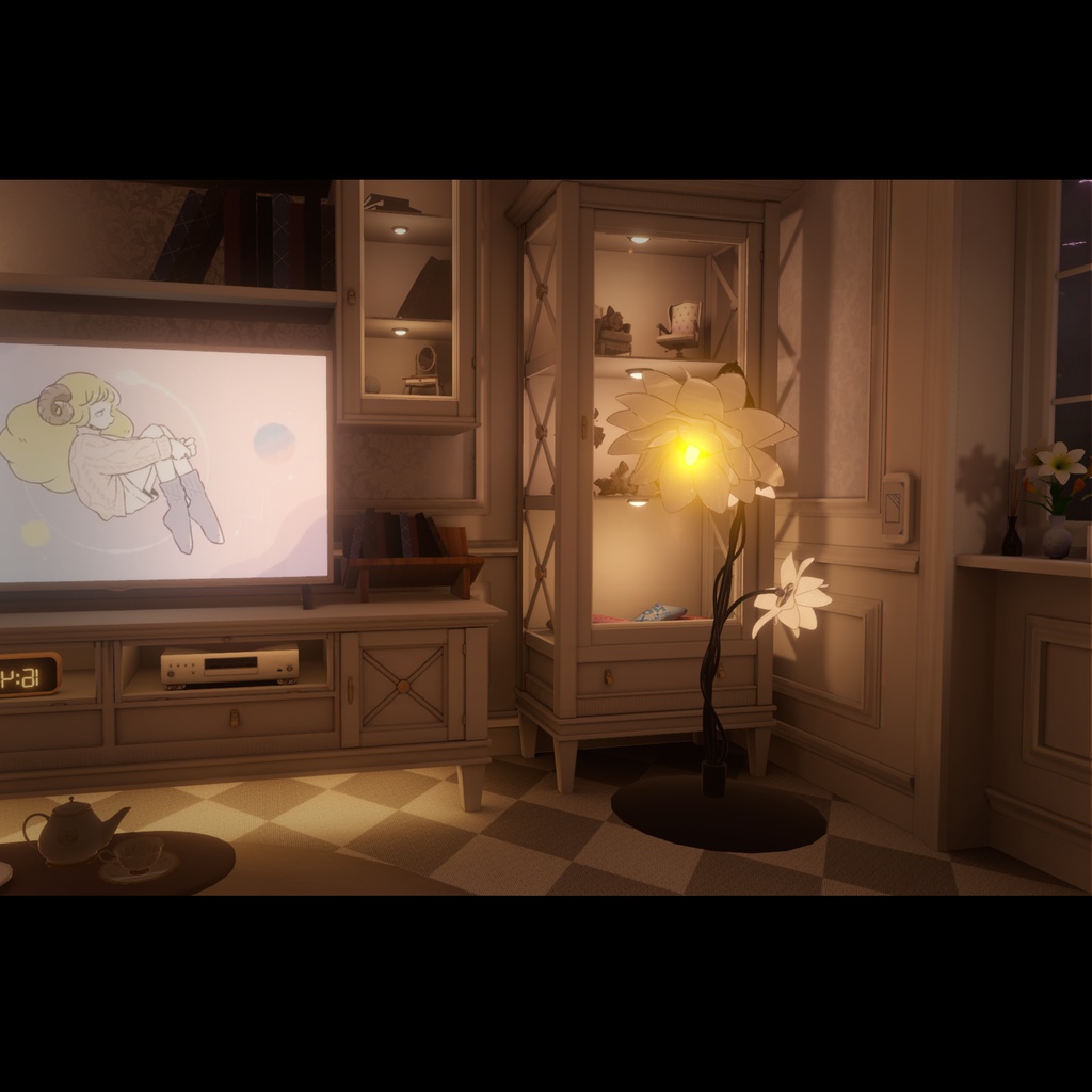 flower stand light - 花のスタンドライト