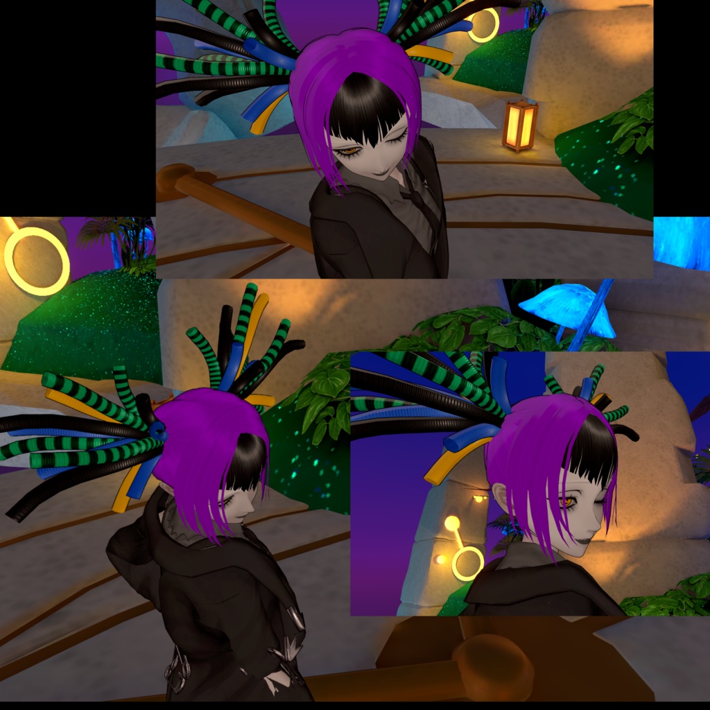 FREE CYBER PIGTAILS / VRChat 髪型
