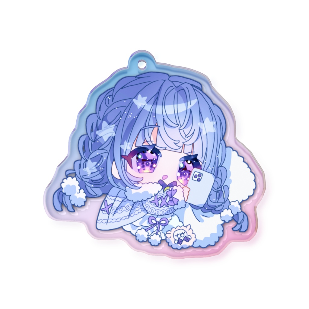 オーロラアクリルキーホルダー