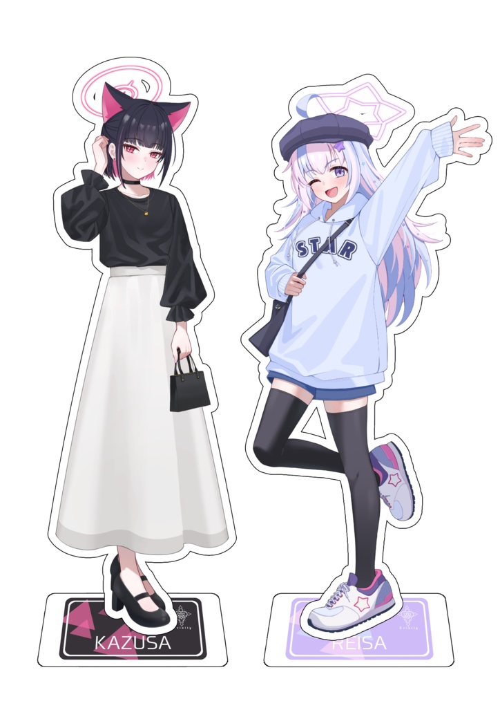 私服アクリルスタンドセット カズサ&レイサ