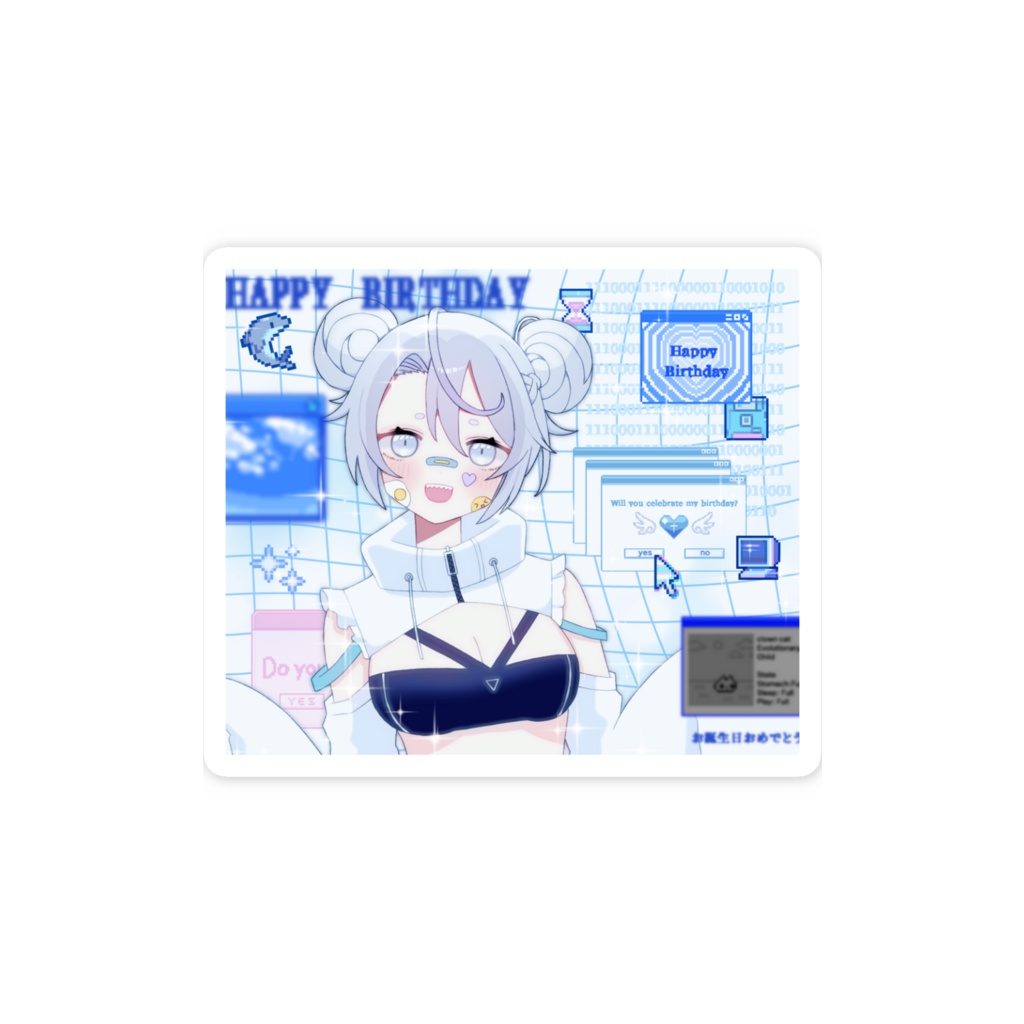 お誕生日ステッカー