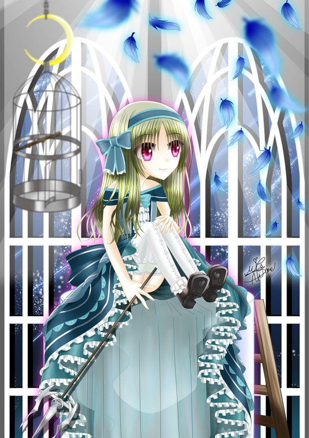 オリジナル少女タペストリー[解放]