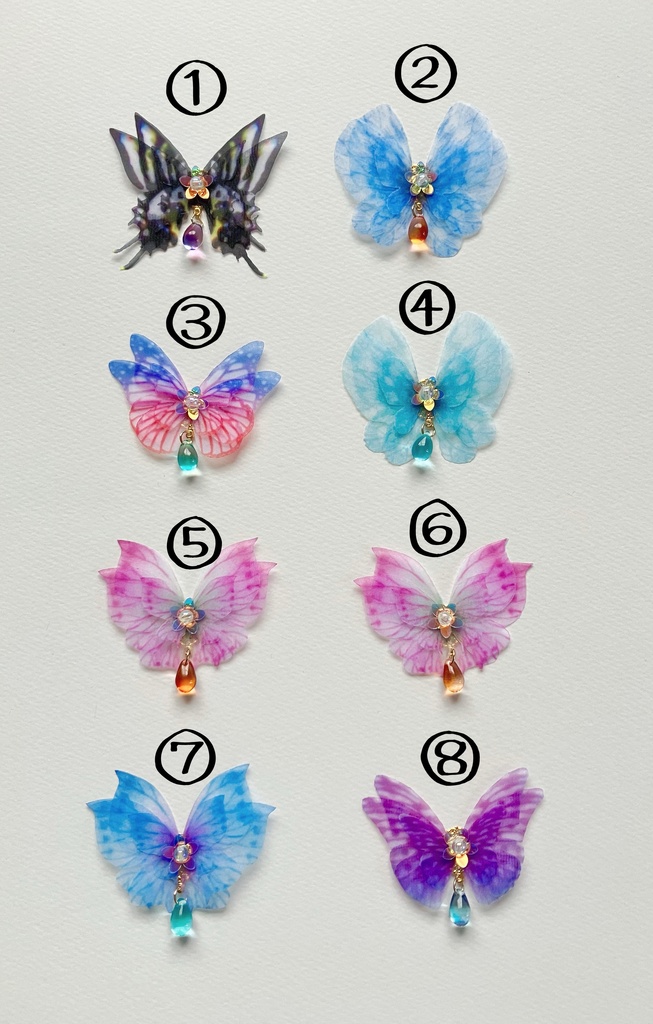 蝶々のアクセサリー