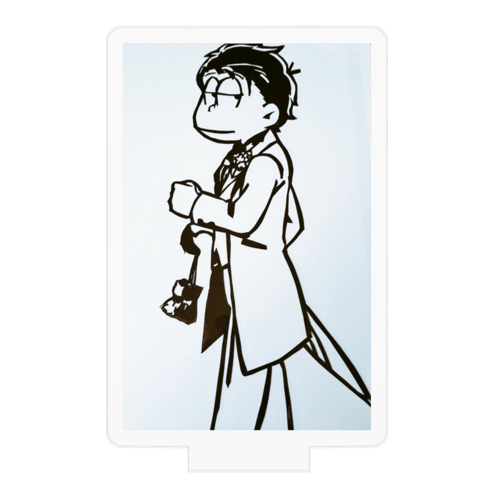 切り絵アクリルフィギュア【一松ウェディング】