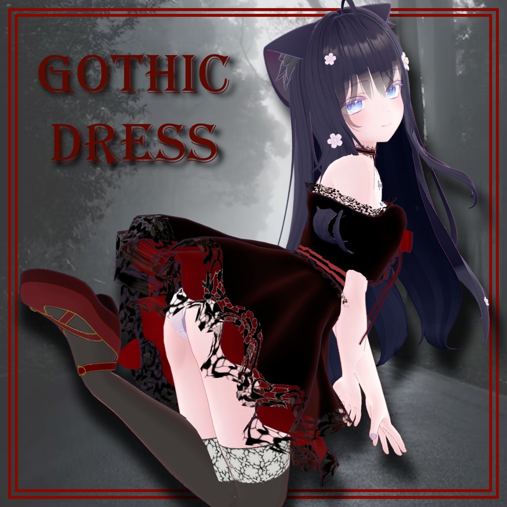 MOE][萌用] Gothic Dress - Overay - BOOTH