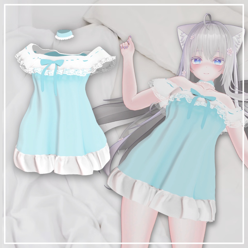 3人][MOE][Maya][Kikyo] Lace Onepiece & Choker - Overay - BOOTH