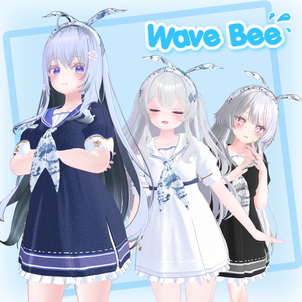 【PB】【4アバター対応】 Wave Bee 【VRChat想定】