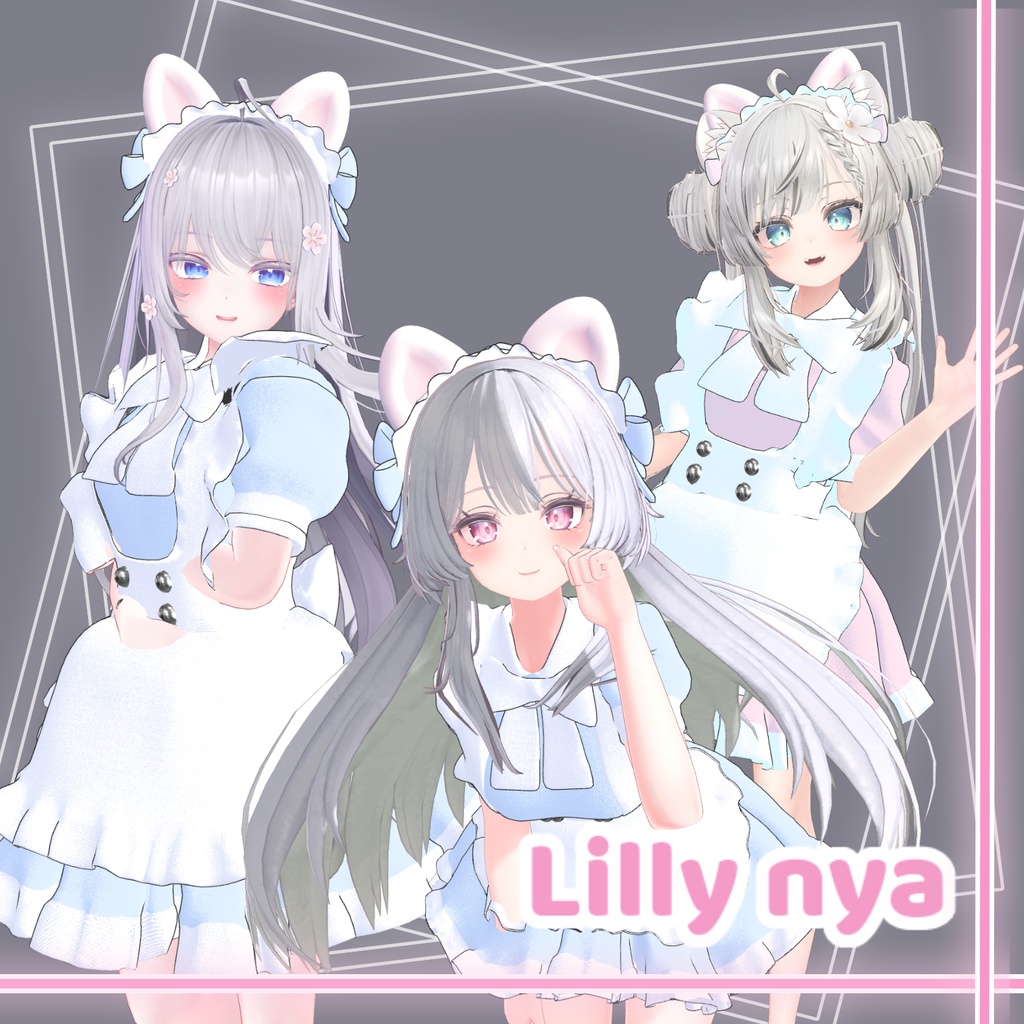 【PB】【4アバター対応】 Lilly Nya 【VRChat想定】