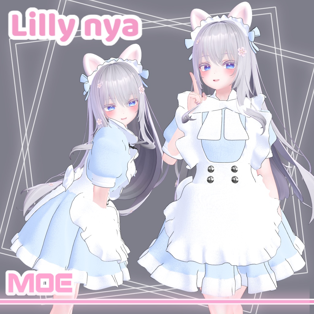 【PB】【4アバター対応】 Lilly Nya 【VRChat想定】
