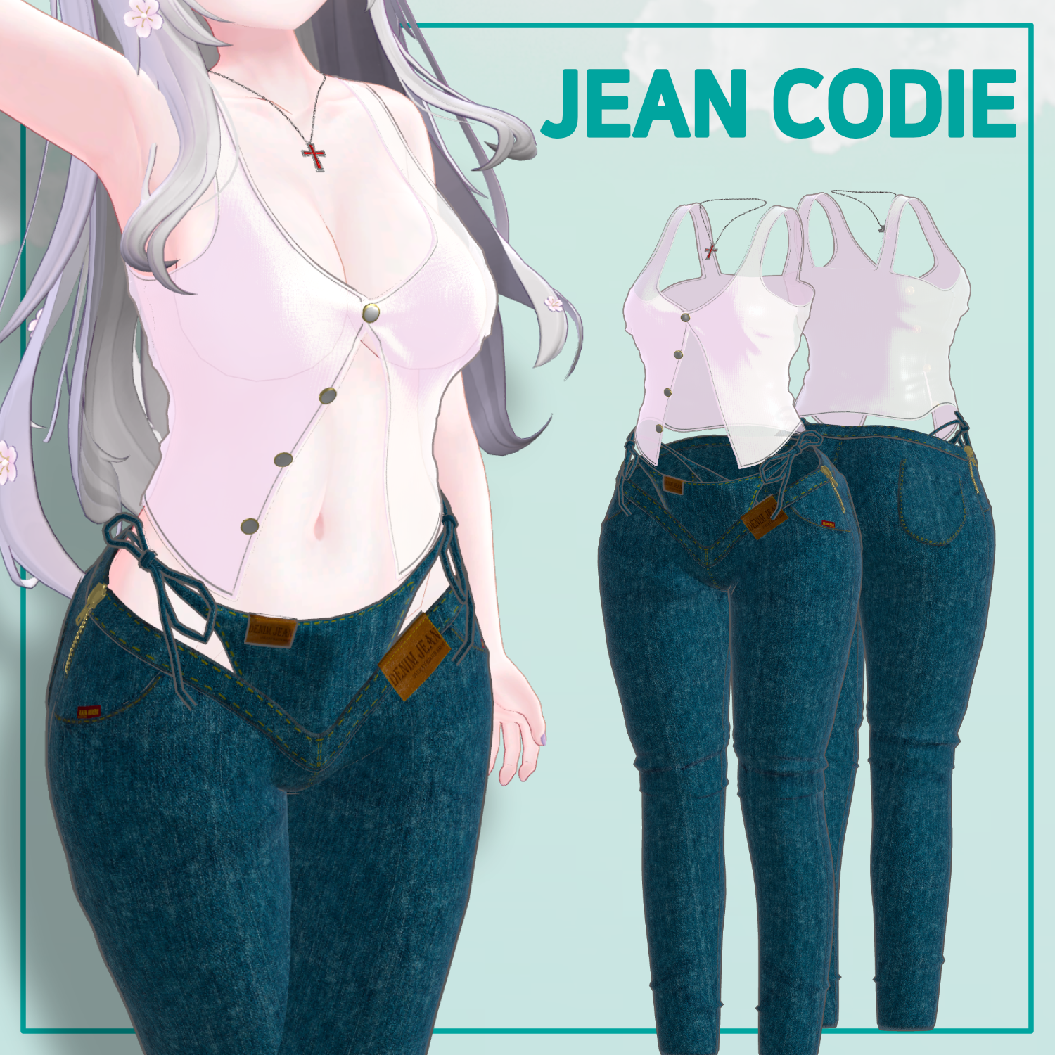 Codie Booth 【7アバター対応】 Jean Codie 【VRChat想定】 - Overay - BOOTH