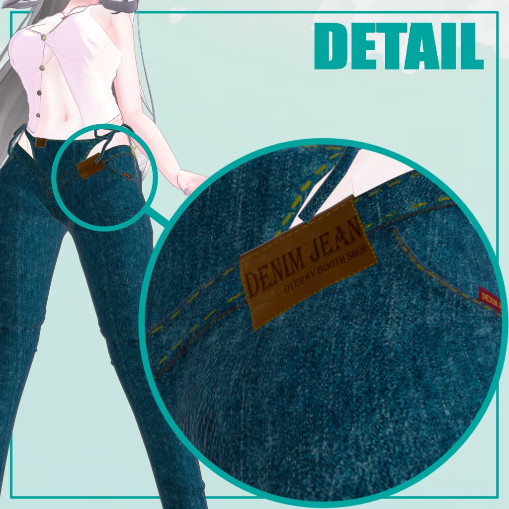 【7アバター対応】 Jean Codie 【VRChat想定】