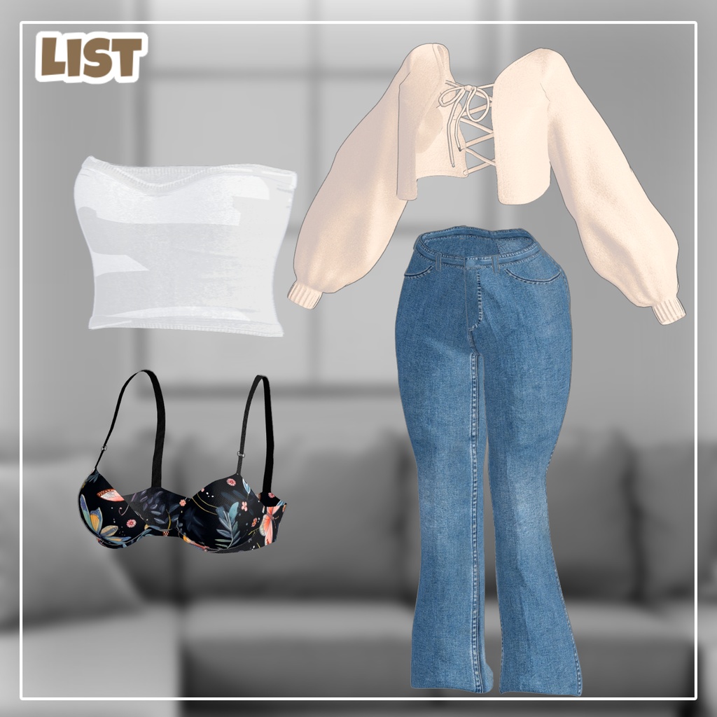 【50%】 【PB】【5アバター対応】 Bolero Cardigan 【VRChat想定】