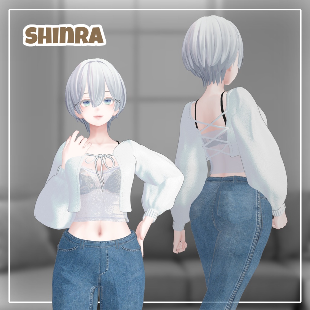 【50%】 【PB】【5アバター対応】 Bolero Cardigan 【VRChat想定】