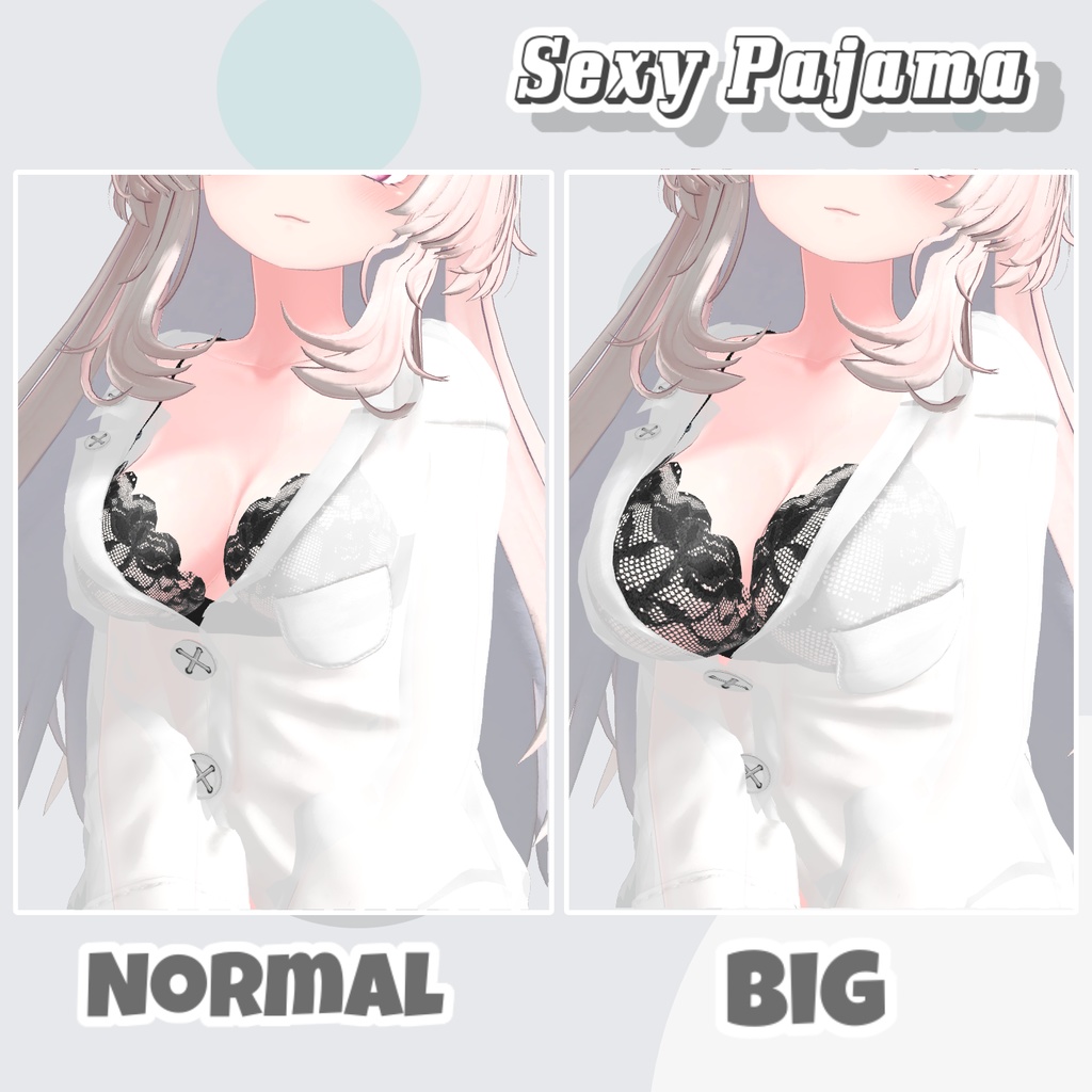 【4アバター対応】 Sexy Pajama 【VRChat想定】