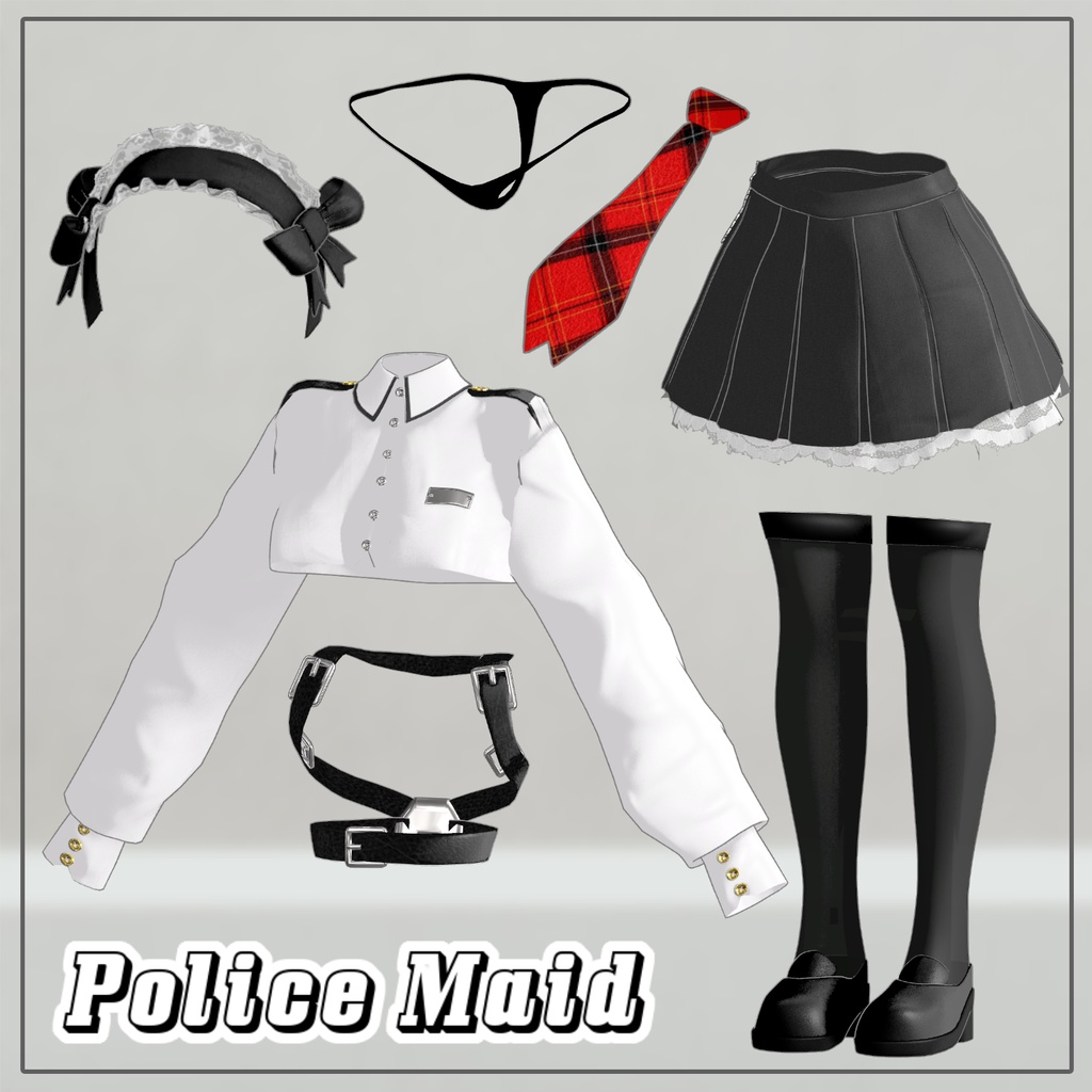 【PB】 Police Maid 【5アバター対応】