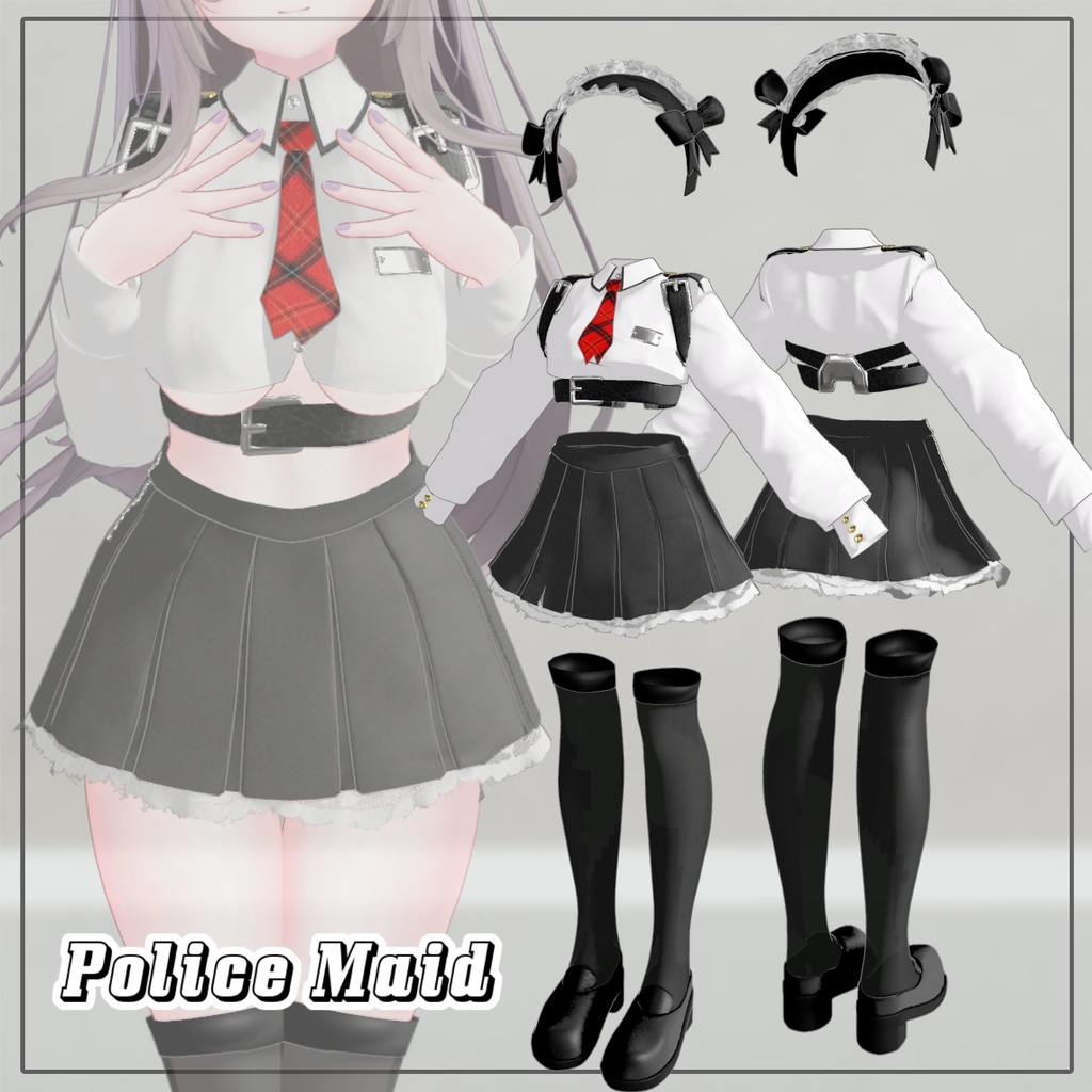 【PB】 Police Maid 【5アバター対応】
