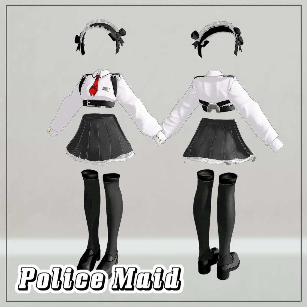 【PB】 Police Maid 【5アバター対応】