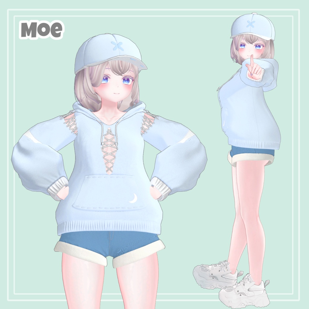 Dango Hoodie & Hair 【VRChat想定】