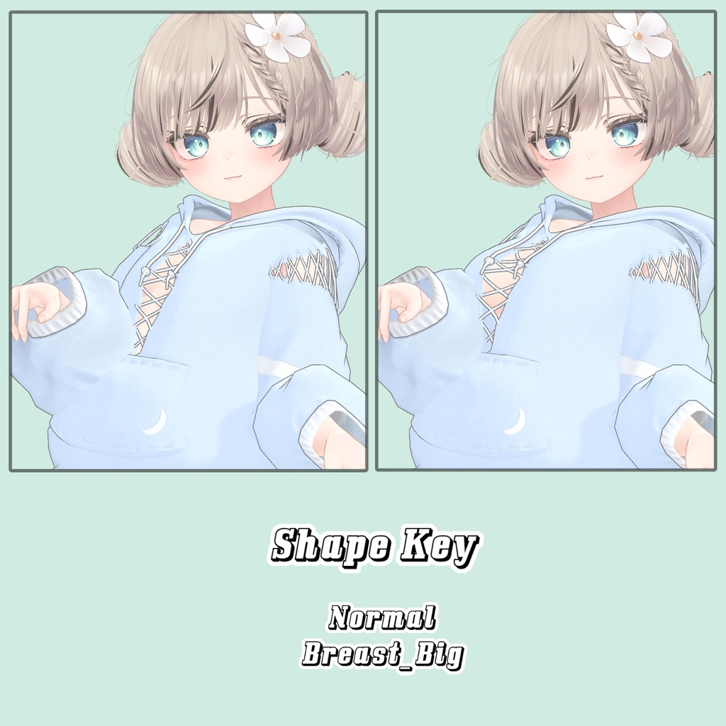 Dango Hoodie & Hair 【VRChat想定】