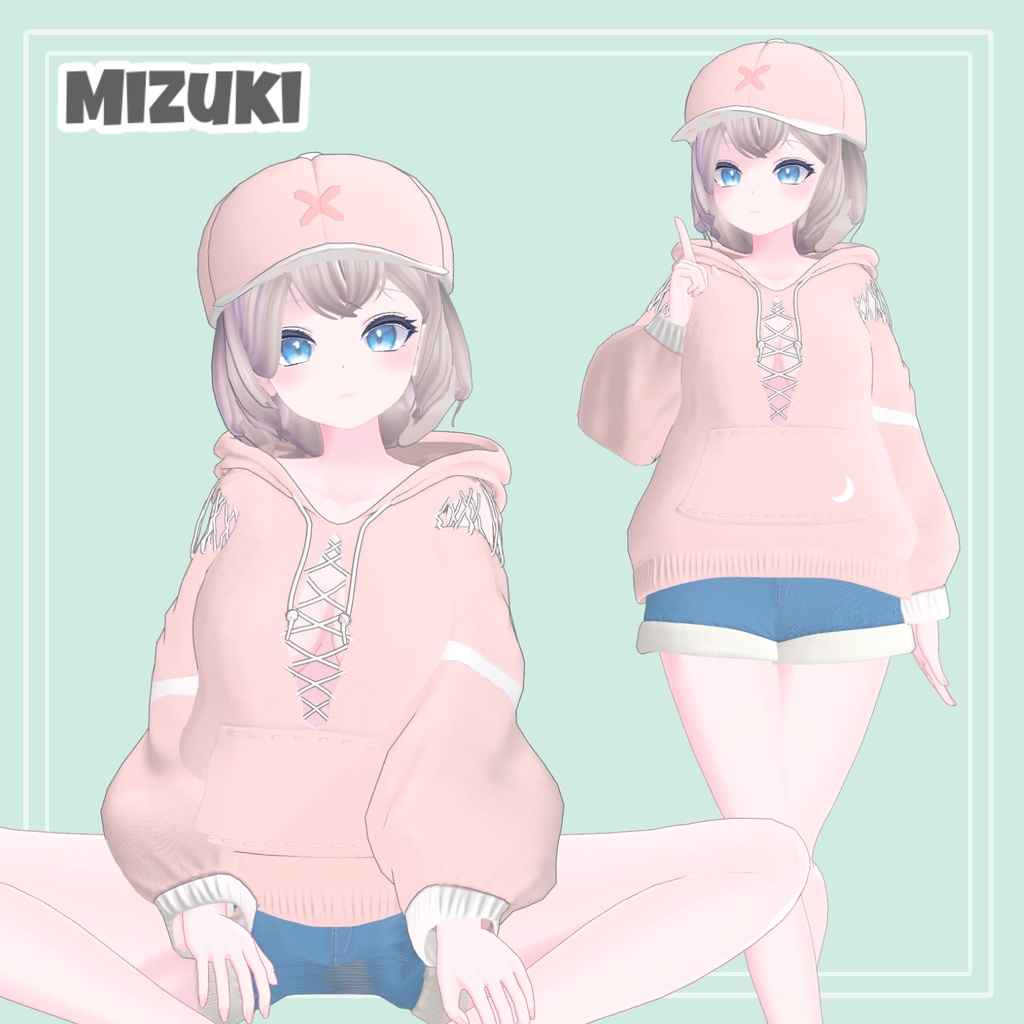 Dango Hoodie & Hair 【VRChat想定】