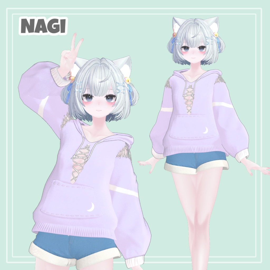 Dango Hoodie & Hair 【VRChat想定】