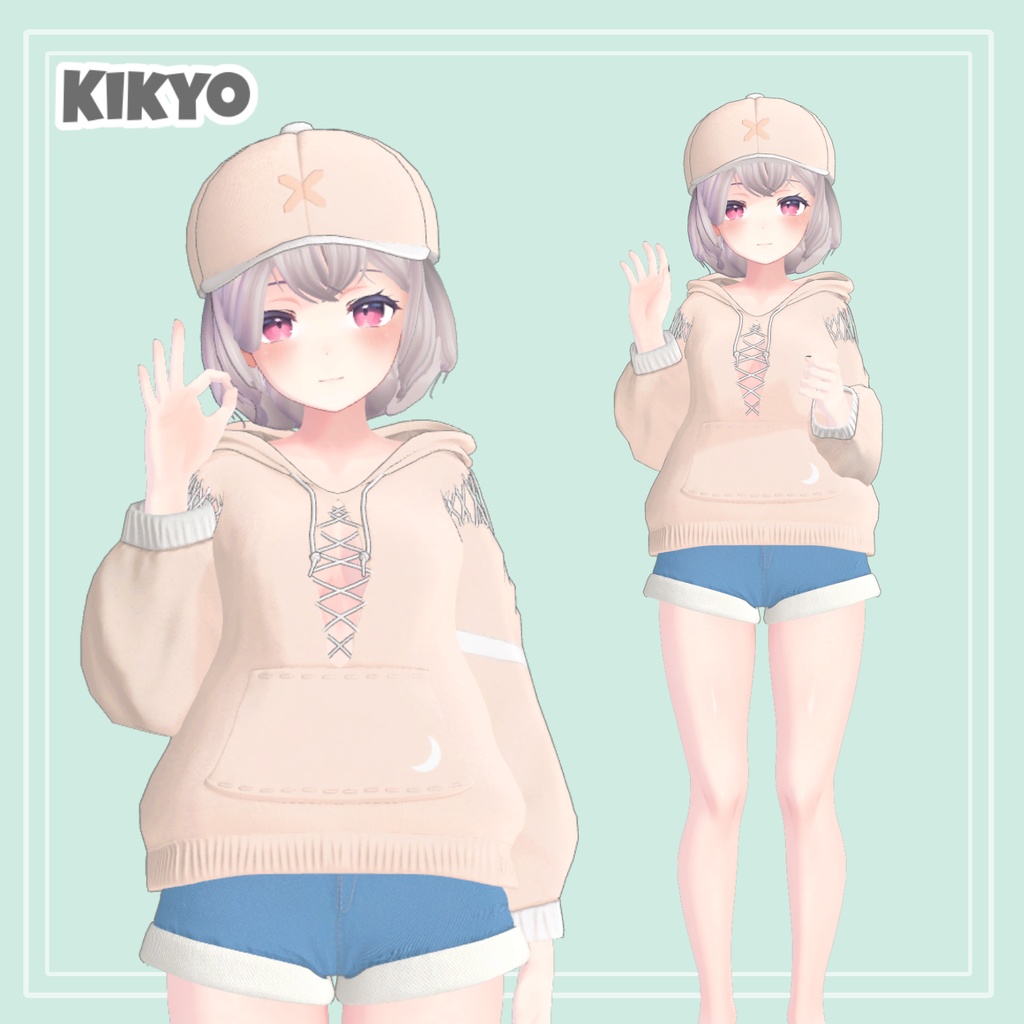 Dango Hoodie & Hair 【VRChat想定】