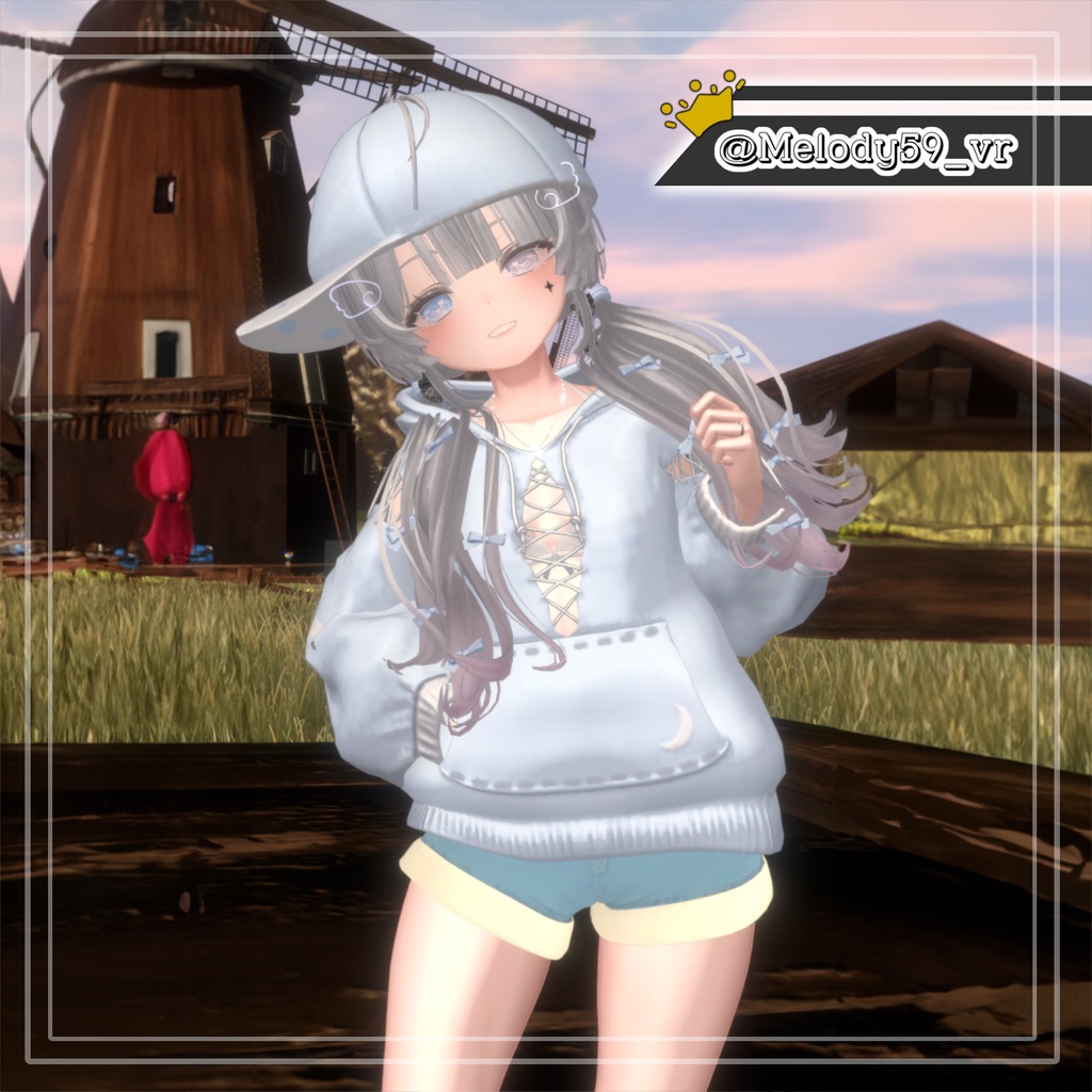 Dango Hoodie & Hair 【VRChat想定】
