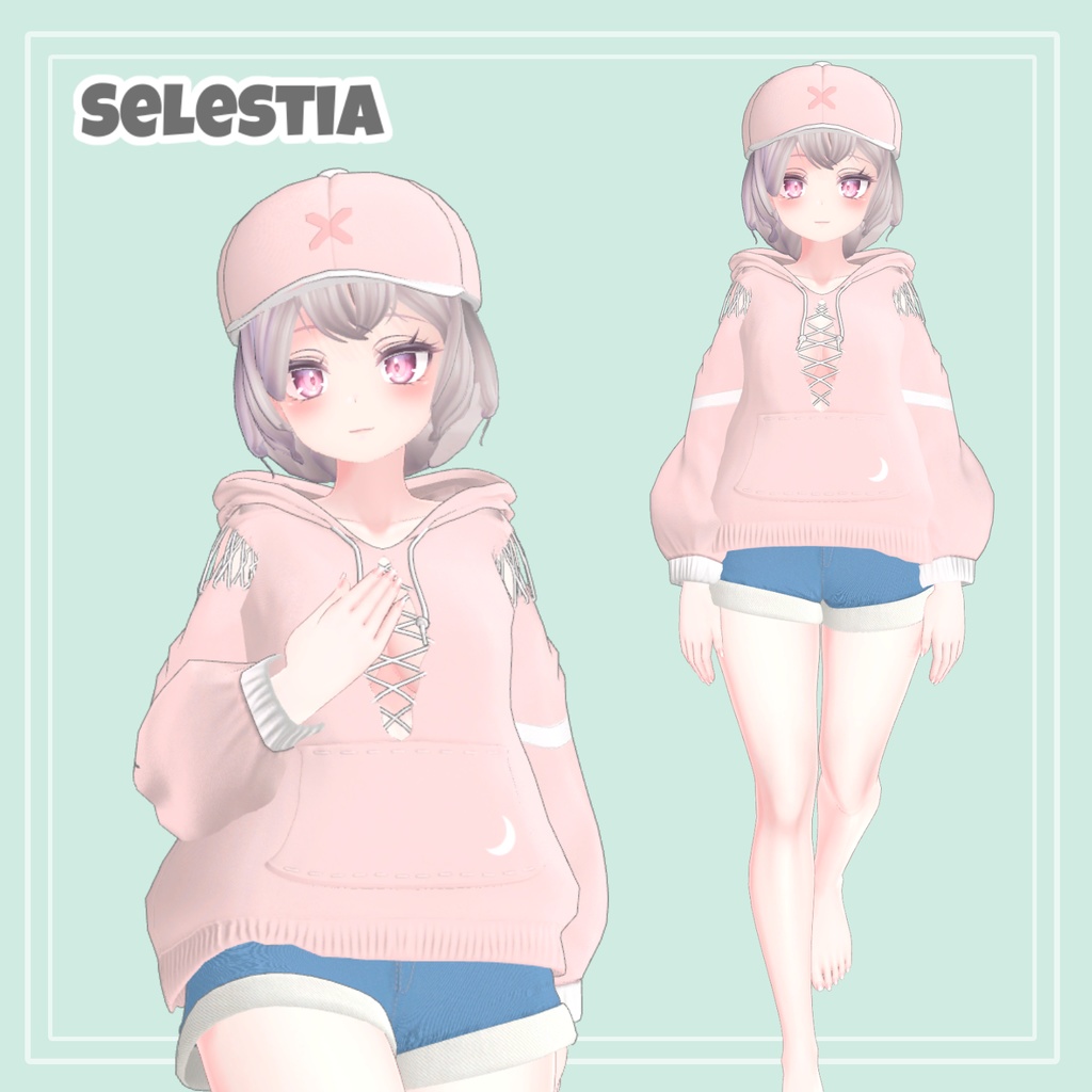 Dango Hoodie & Hair 【VRChat想定】