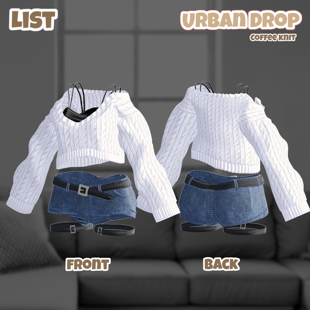 【アンディ対応】 Urban Drop & Vanilla 【VRChat想定】 - Overay - BOOTH