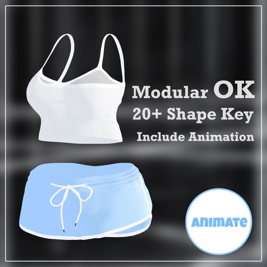 【PB】【6アバター対応】 Serena Fit 【VRChat想定】