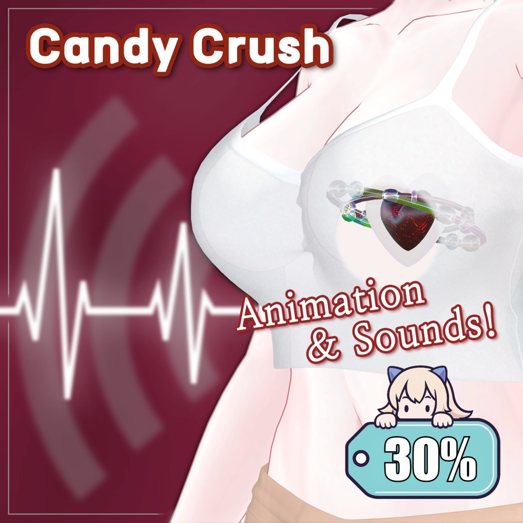 【30%】 【Sound/Anim/PB】【 10アバター対応】 Candy Crush