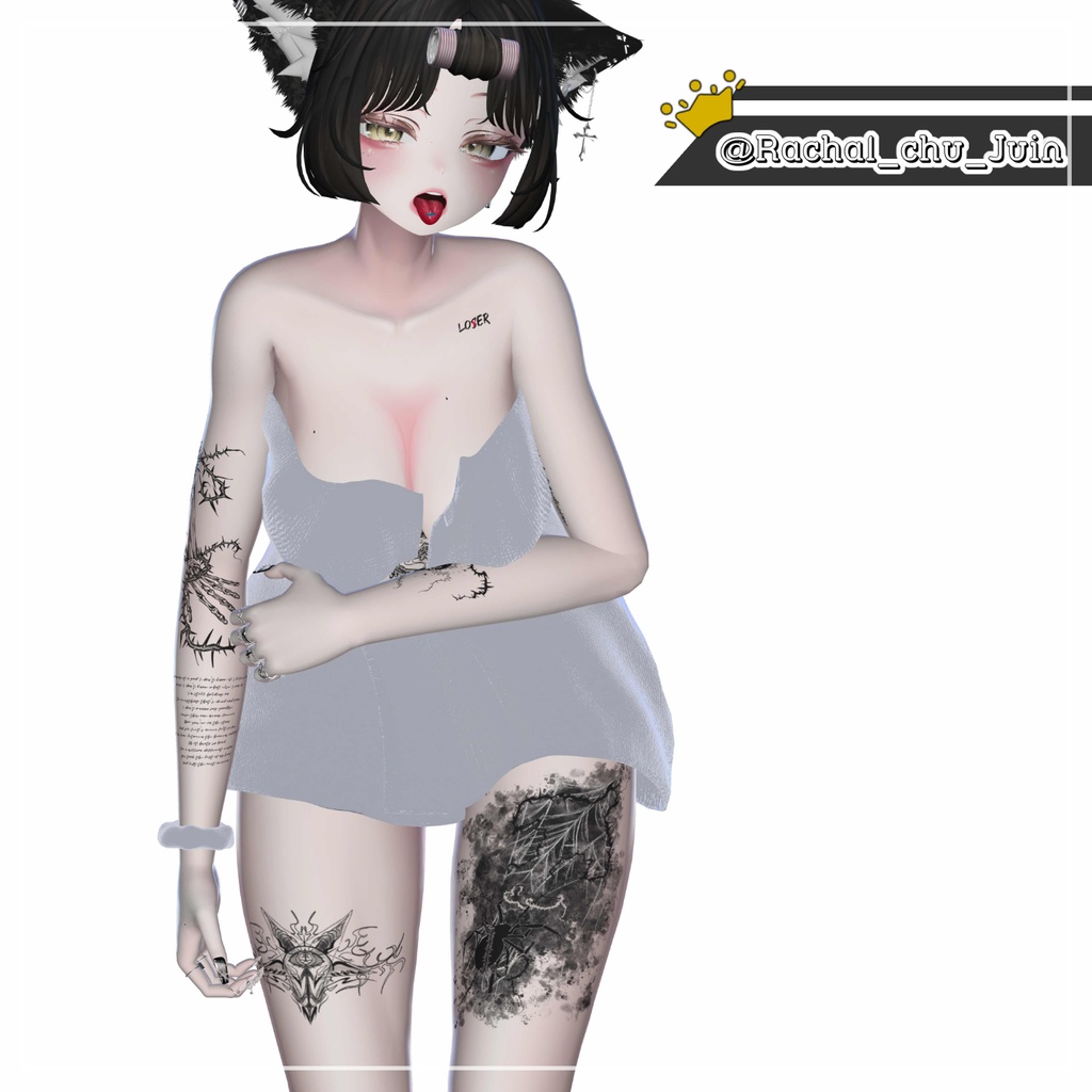 【PB】【 4アバター対応】 Shower Robe 【VRChat想定】