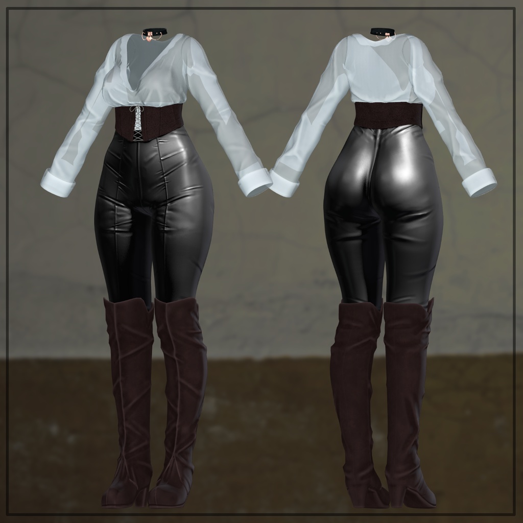 【 3アバター対応】 Cow Girl 【VRChat想定】