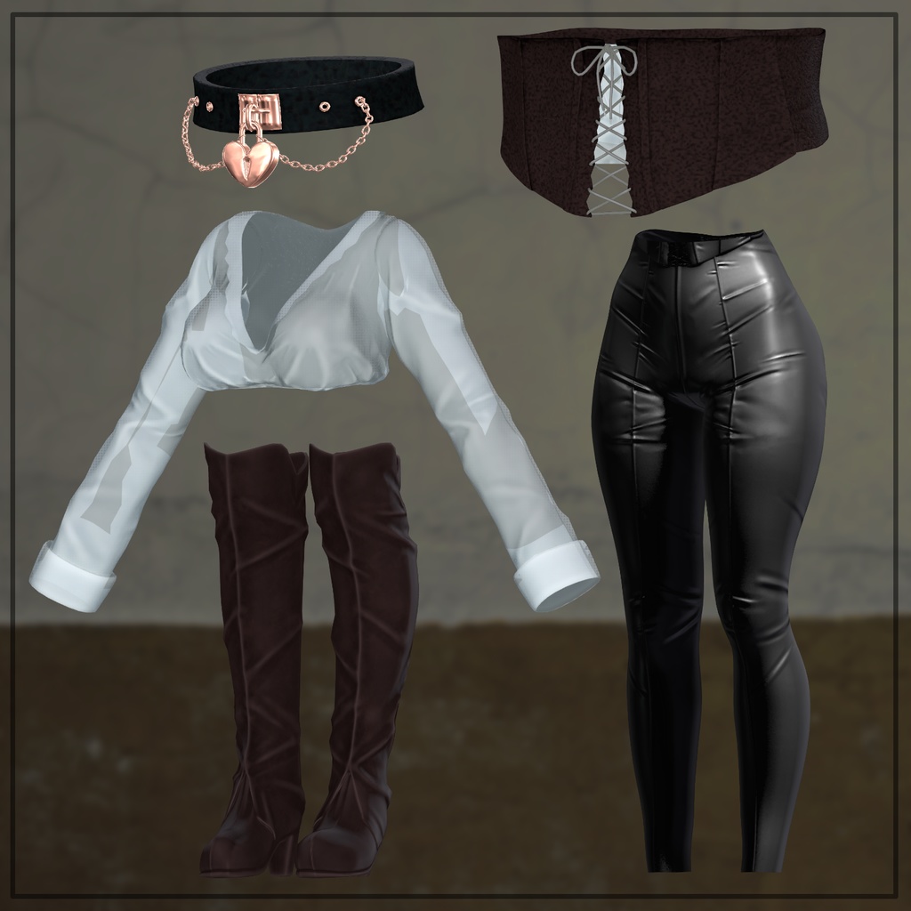 【 3アバター対応】 Cow Girl 【VRChat想定】