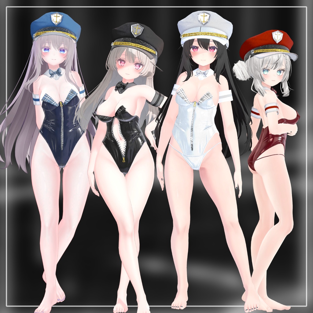 【Animation】【 4アバター対応】 Marine Bunny 【VRChat想定】