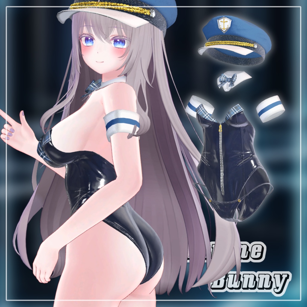 【Animation】【 4アバター対応】 Marine Bunny 【VRChat想定】