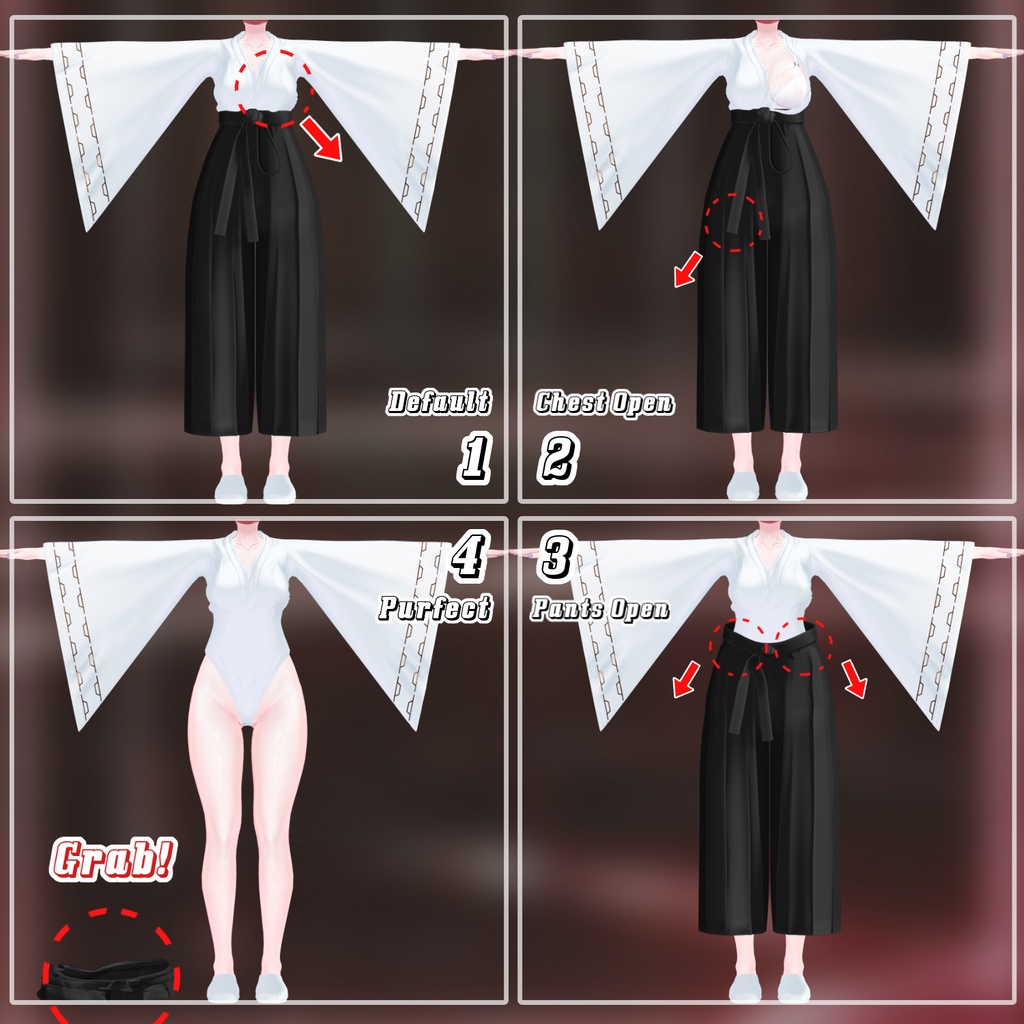 【Animation】【PB】【 4アバター対応】 Ecchi Kendo