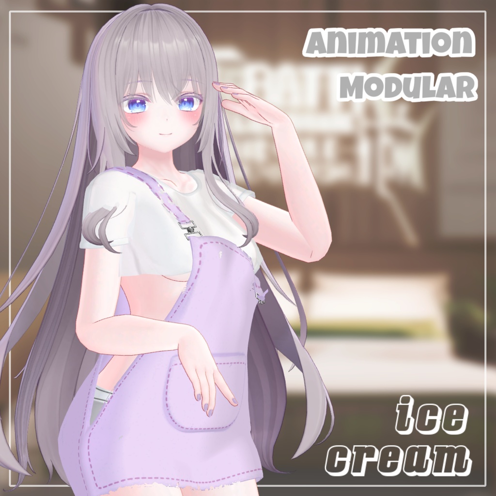 【Animation】【 5アバター対応】 Ice Cream 【VRChat想定】