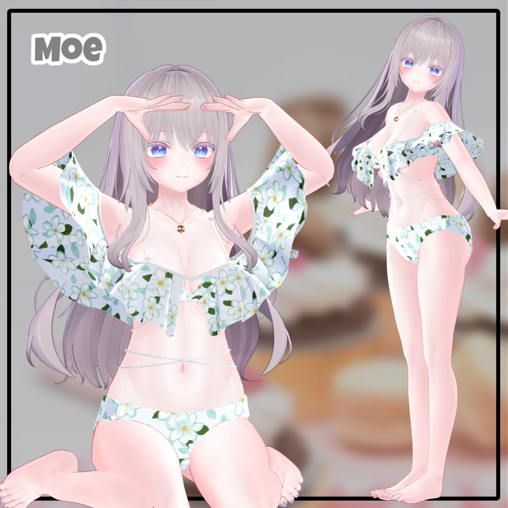 【Animation】【 9アバター対応】 Overay Bikini 【VRChat想定】