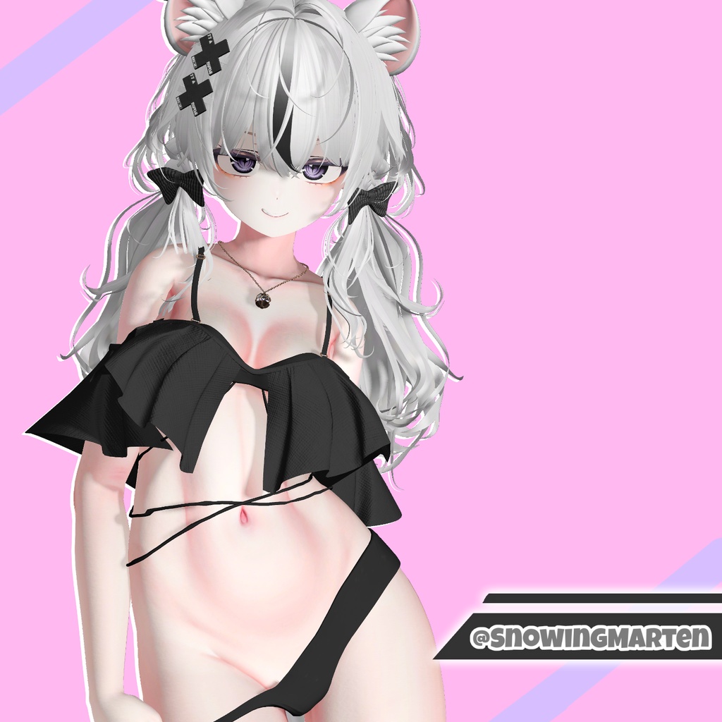 【Animation】【 9アバター対応】 Overay Bikini 【VRChat想定】