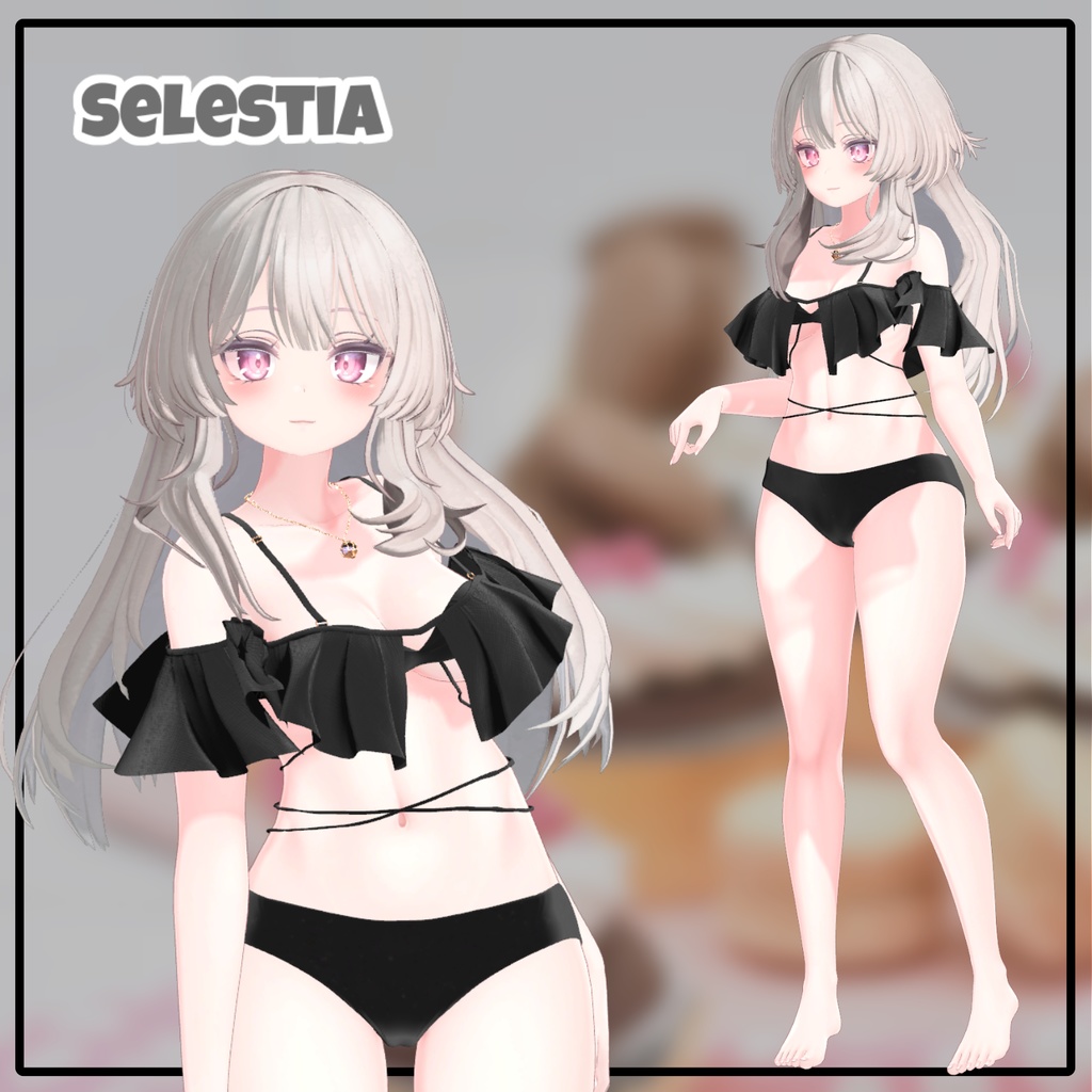 【Animation】【 9アバター対応】 Overay Bikini 【VRChat想定】