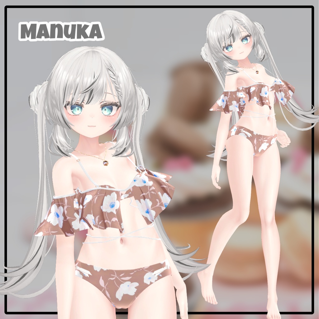 【Animation】【 9アバター対応】 Overay Bikini 【VRChat想定】