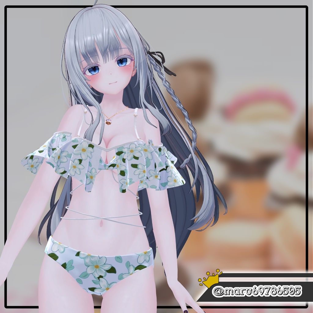 【Animation】【 9アバター対応】 Overay Bikini 【VRChat想定】